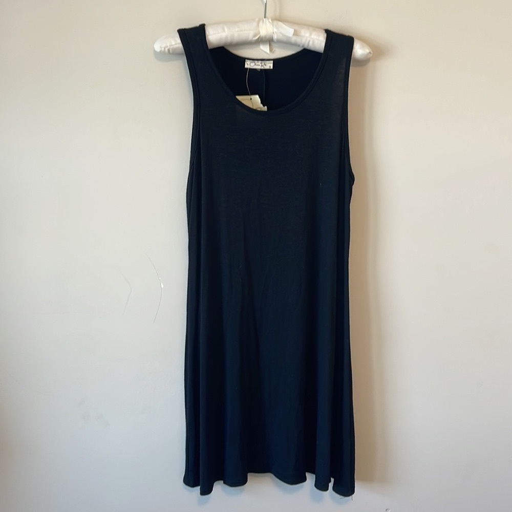 🌸Olivia Rae NWT sleeveless black dress with stretch - Picture 6 of 11